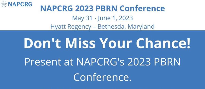 NAPCRG PBRN Conference 2023 Bethesda, USA